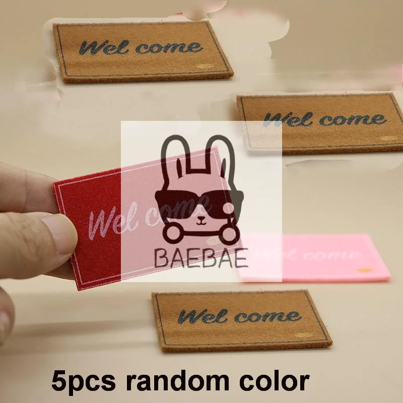 

Miniature Dollhouse Door Mats, Set of 5, 1/12 Scale Welcome Carpet for Kids, Doll Home Living Room Decor for Girls.