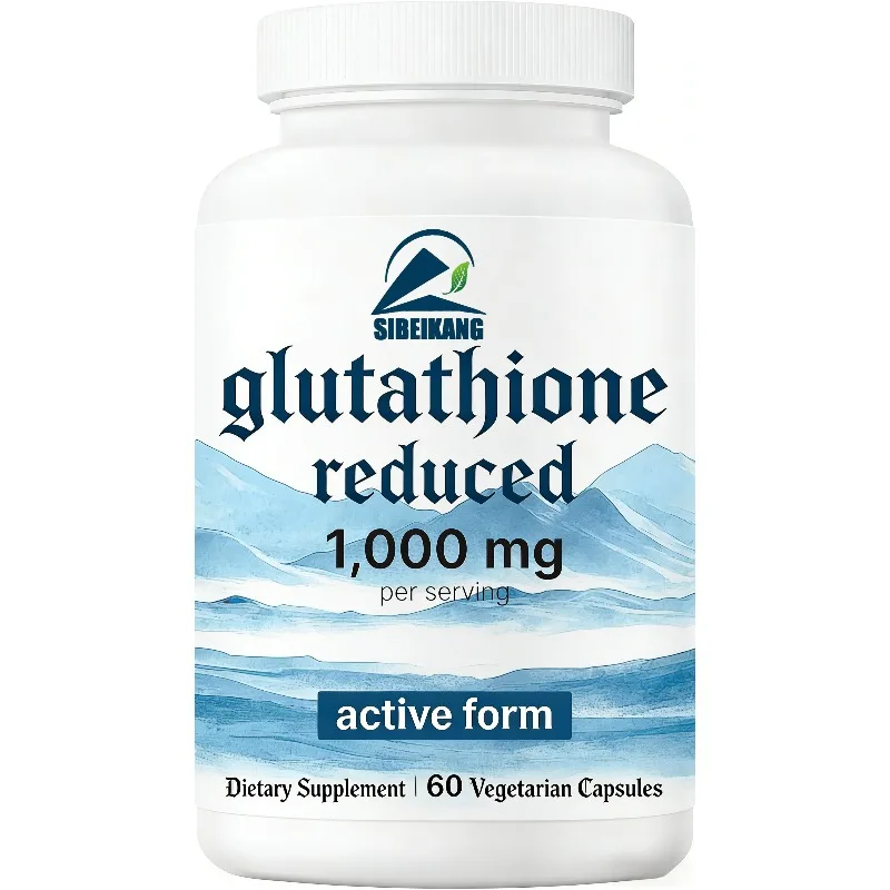 

Глутатион 1000 мг, активный антиоксидант, поддержка здоровья печени и иммунитета, 60 капсул