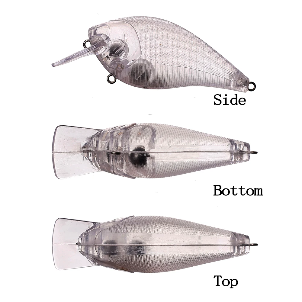 Chan'sHuang Crankbait sin pintar – Flotante con sonajero para DIY - imagen 5