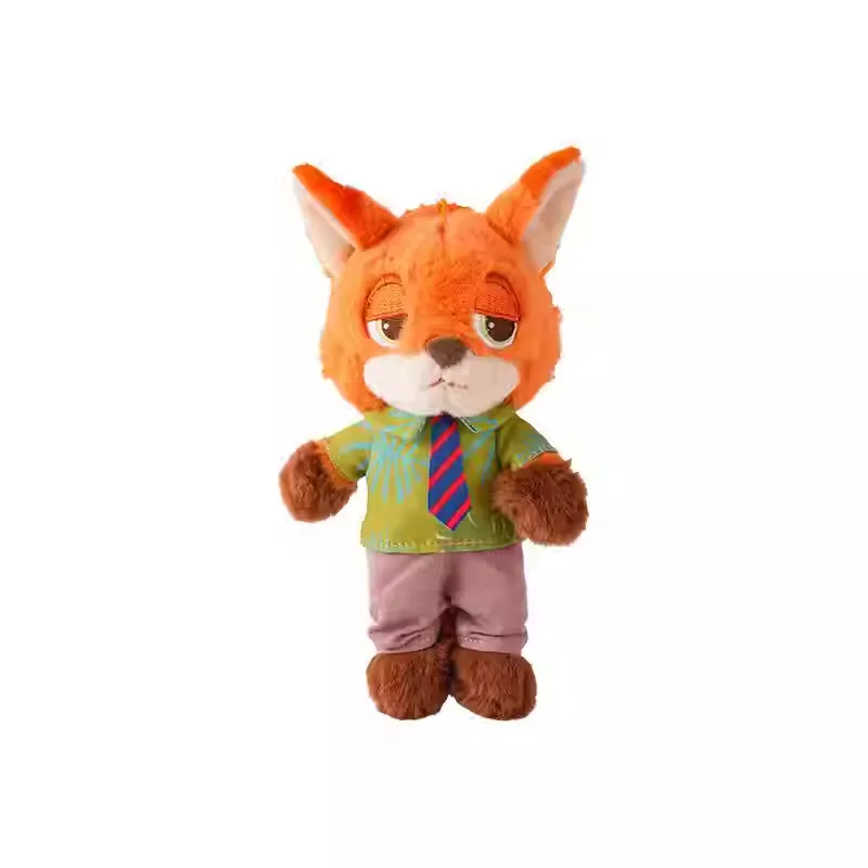 Porte-clés en peluche véritable Zootopia périphérie sac à dos décoration pendentif voiture porte-clés amoureux Bestie cadeau