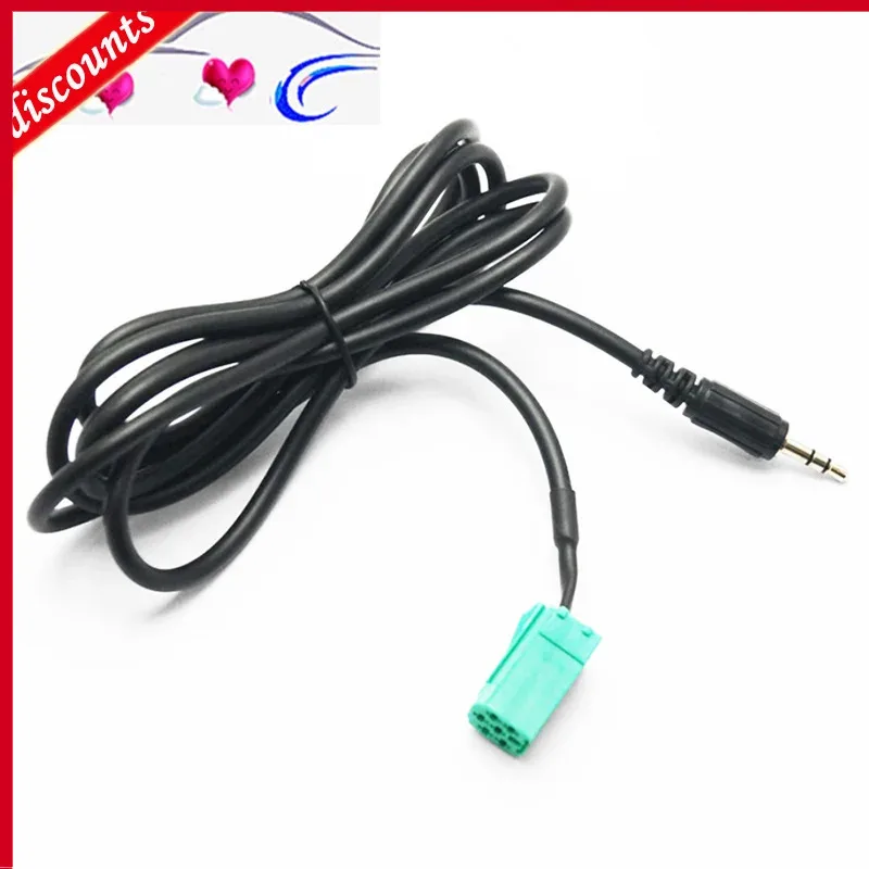 Cars 3.5mm AUX CD Stereo Audio Line Input Cable For Renault Clio Megane Espace Kangoo Laguna 2005 2006 2007 2008 2009 2010 2011