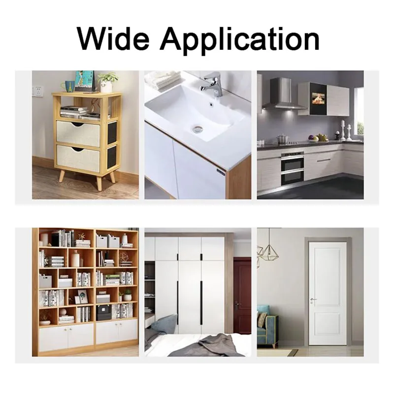 رقيقة جدا غير مرئية خزانة مغناطيسية المصيد المخفية الباب سدادة خزانة خزانة الأثاث الأجهزة لا الحفر ذاتية اللصق #4