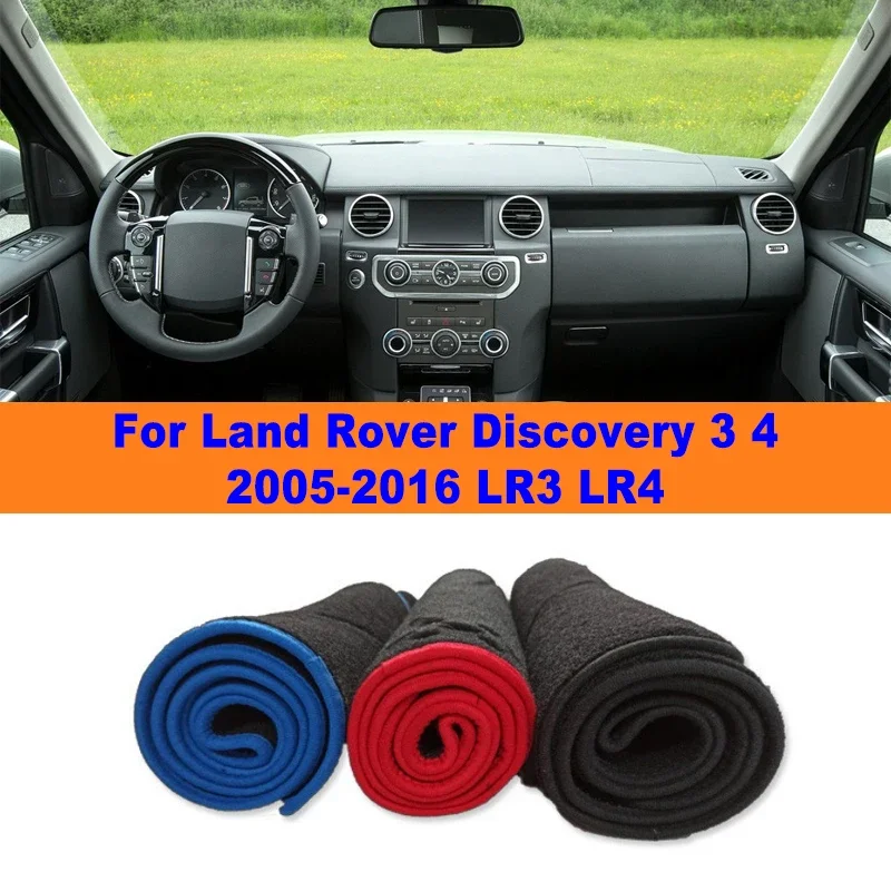Anti-Glare Dashboard Cover Dash Mat Non-Slip Sun Shade Pad Interior Protector For Land Rover Discovery 3 4 2005-2016 LR3 LR4