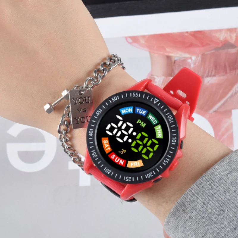 Children's Smart Watch Display Week LED Digital Wrist Watches For Boy Girl Waterproof Sport Watch Montre Enfant Dropshipping