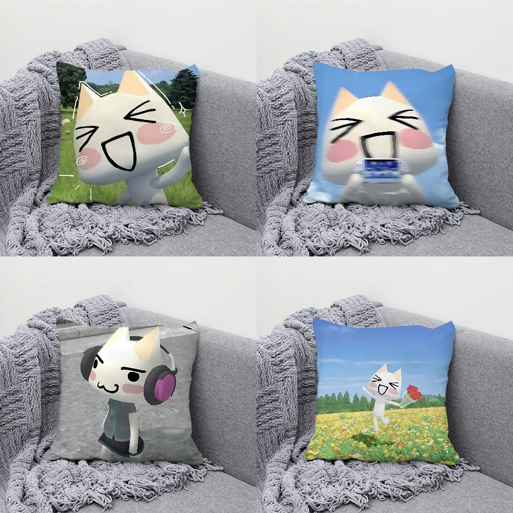 

T-Toro I-Inoue Cute Pillow Case Soft Cushion Cases for Farmhouse Sofa Decor Home Decorations and Protector Pillow Case