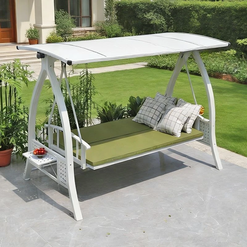 Outdoor courtyard rocking chair, outdoor, aluminum alloy, household, garden villa terrace, reclining, waterproof