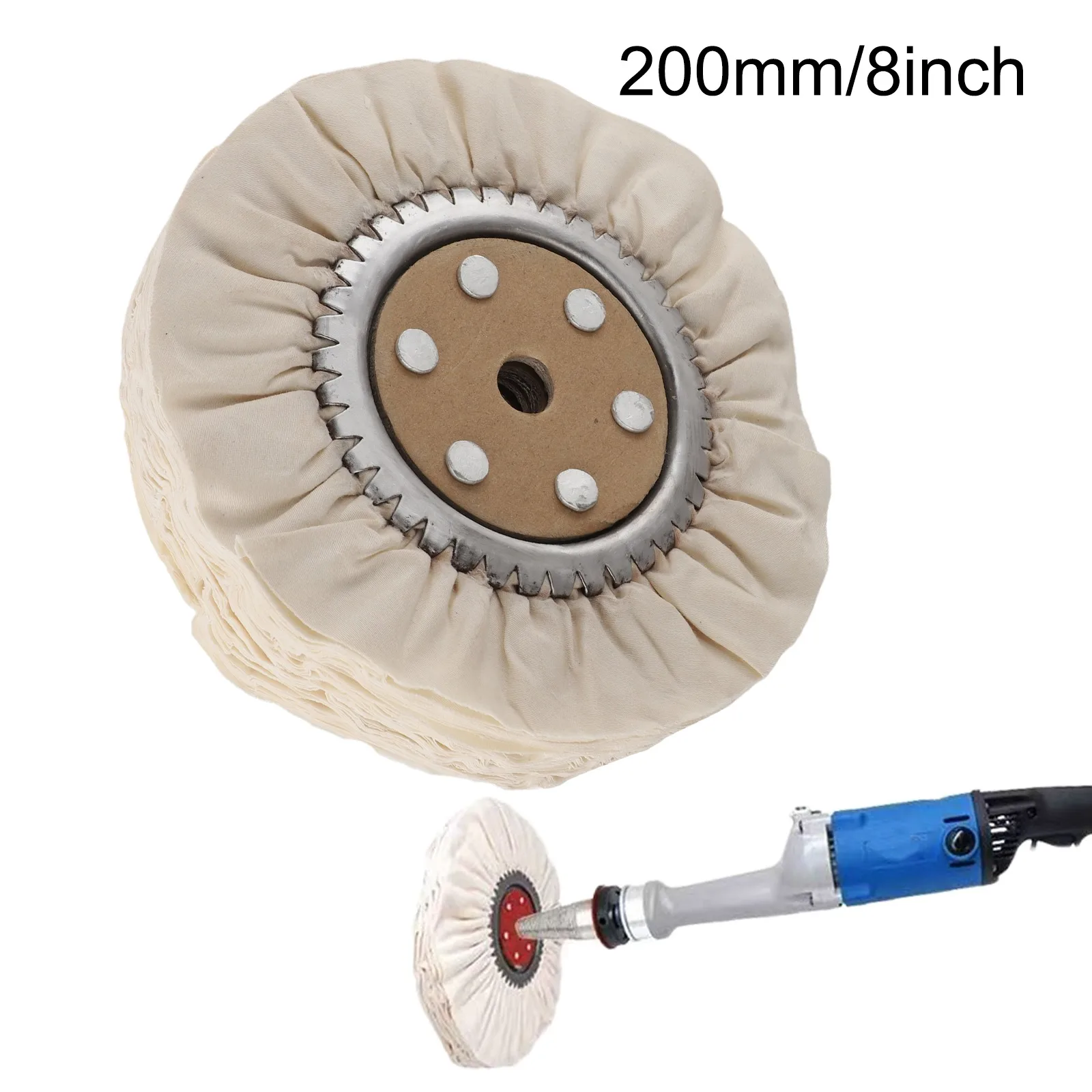 

AAAA200mmBuffsPolishing Wind Wheel Cotton Feather-proof Cloth Iron Core Abrasive For Metal Jewelry Stainless Steel Wood Polish
