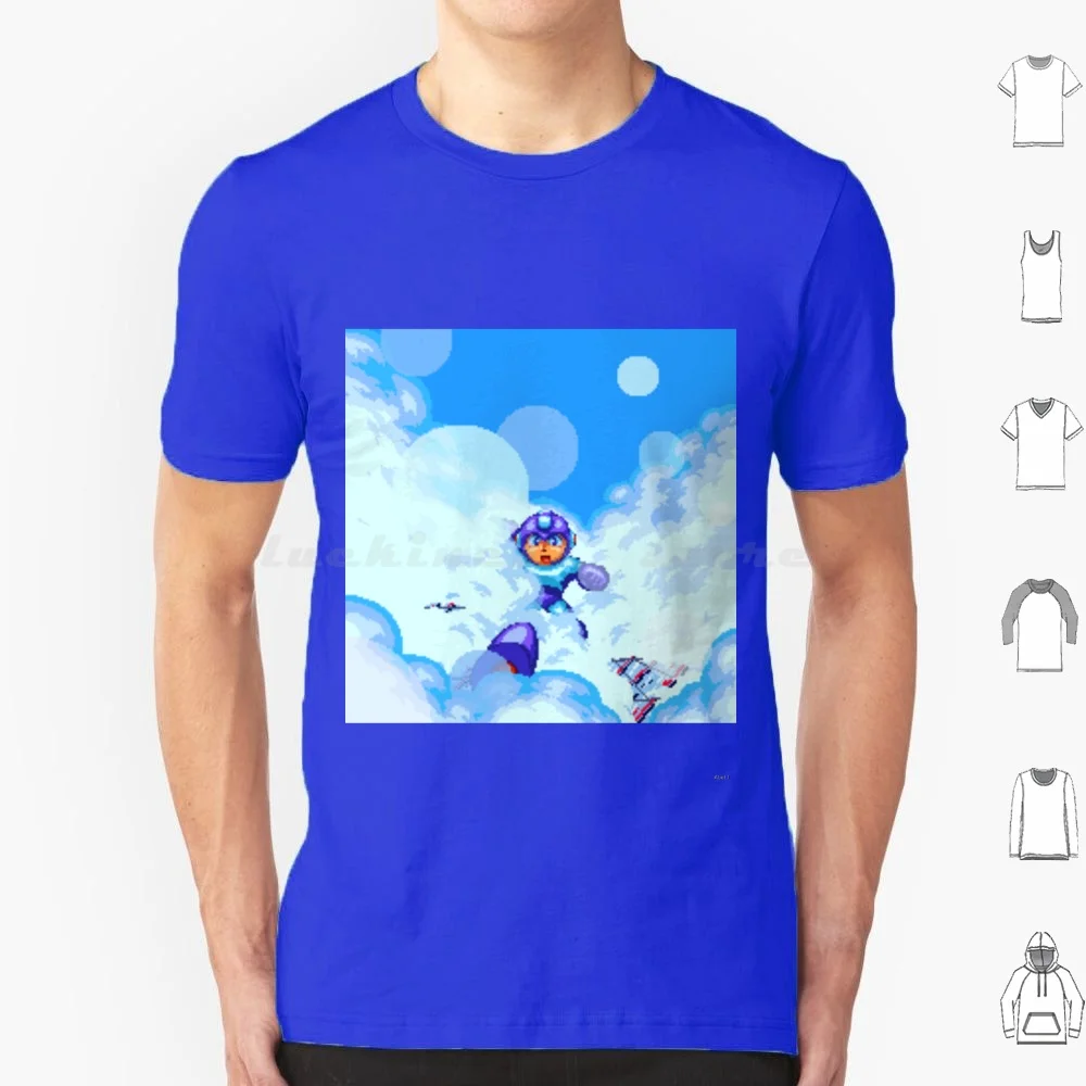 Megaman 2 Air Man Stage T Shirt 6xl Cotton Cool Tee Megaman 2 Stage Select Megaman 2 Rockman 2 Rockman Megaman Mega Man