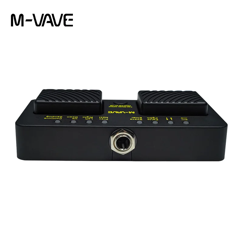 M-VAVE cubo turner pro sem fio página turner silencioso pedal personalizado usb recarregável bluetooth footboard para tablet telefone inteligente