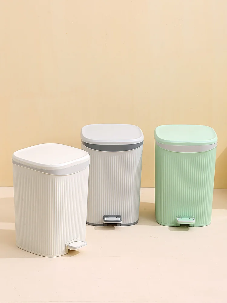 Große Kapazität Fußpedal Tra Kann Haushalt Wohnzimmer Toilette Abfallbehälter mit Deckel Hohe Ästhetische Wert Luxus Sanitär Buet
