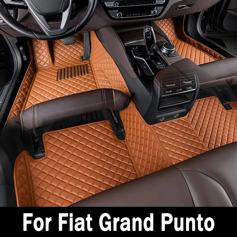 Car Floor Mats For Fiat Grand Punto Project 199 2005~2009 3door Tapetes Para Carro Alfombrillas Coche Car Mats Car Accessories