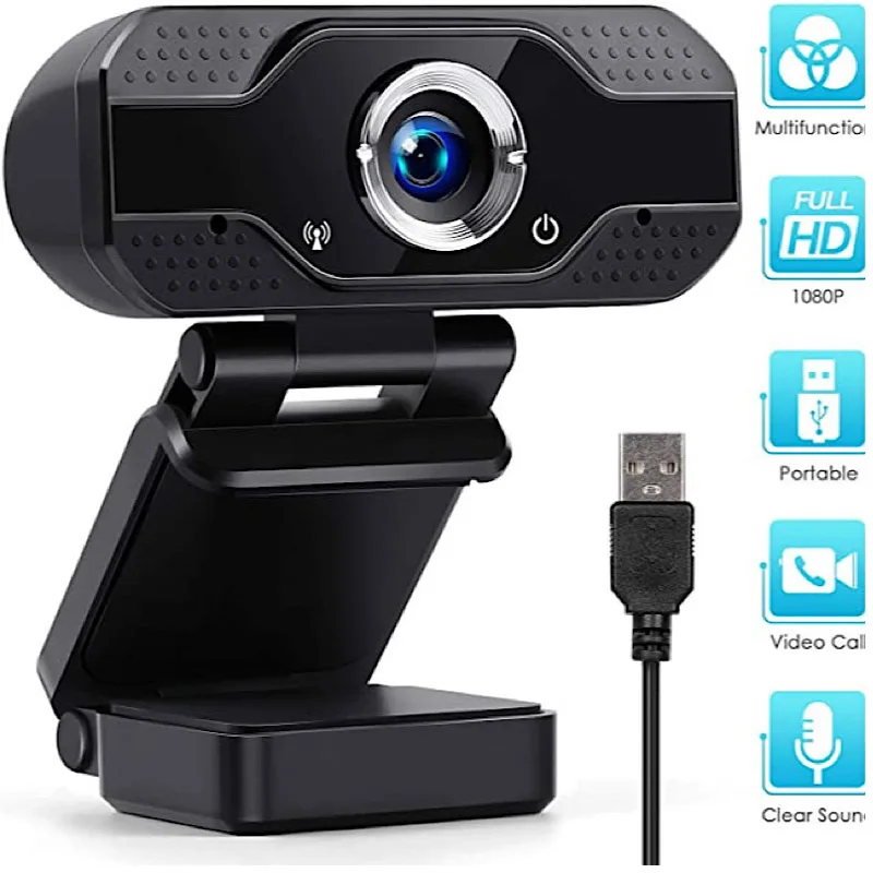 

1080p USB Webcam 4K Webcam With Microphone PC Camera 60fps HD Full Camera Webcam For Computer PC Real-Time Video Conference