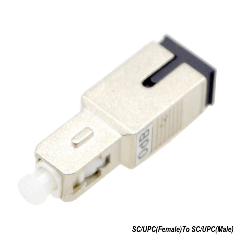 Conector atenuador de fibra óptica de 0dB SC/APC hembra a SC/UPC macho SM-9/125 adaptador acoplador de brida accesorio de fibra óptica