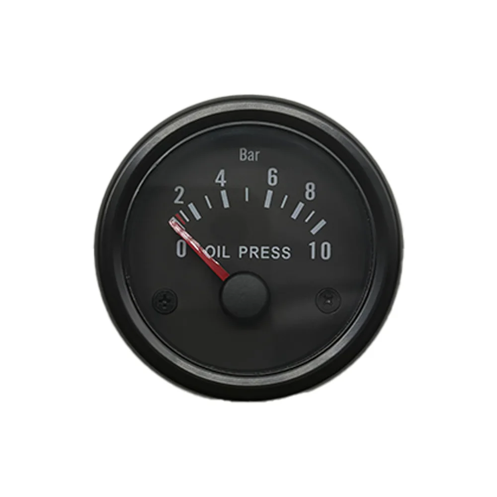 

Black car 2 "52mm color Oil Pressure Gauge red LED luminous needle LED ultra white display screen