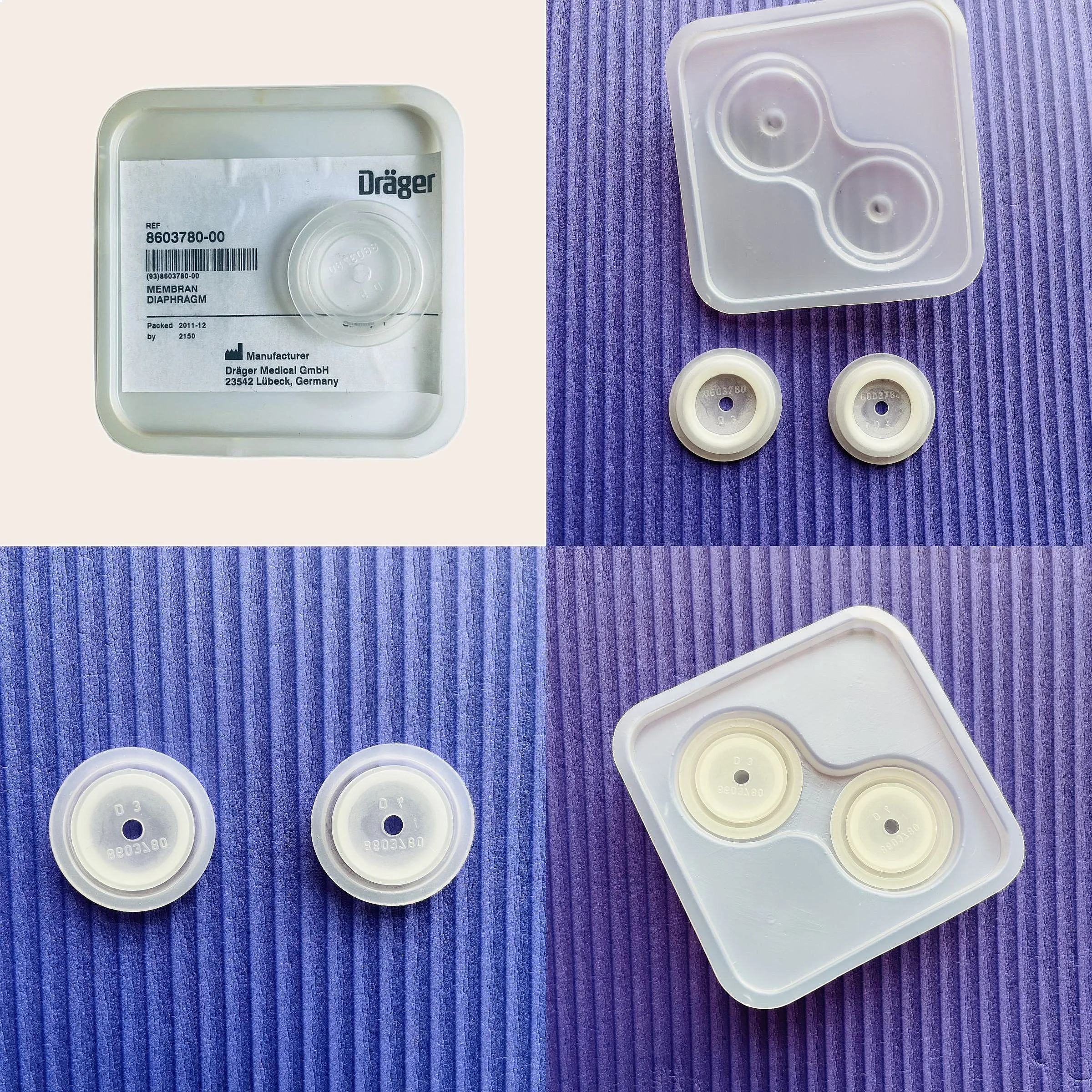 8603780 Draeger Diaphragm Membrane for Fabius GS 2000 Plus Anesthesia Machine