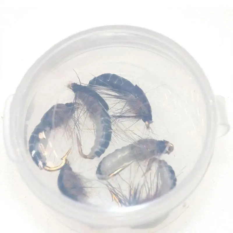 6pcs Realistic Nymph Fishing Lures MINI Trout Fishing Fly Sc