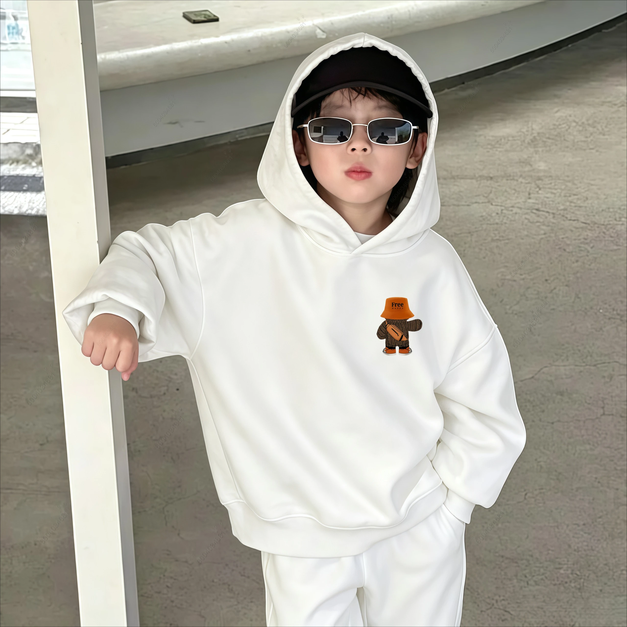 Dragon Ball Spring Autumn Winter Children's Comfortable Hooded Sweatshirt-Boys and Girls Baby Casual Holiday Pullover Shirt Gift