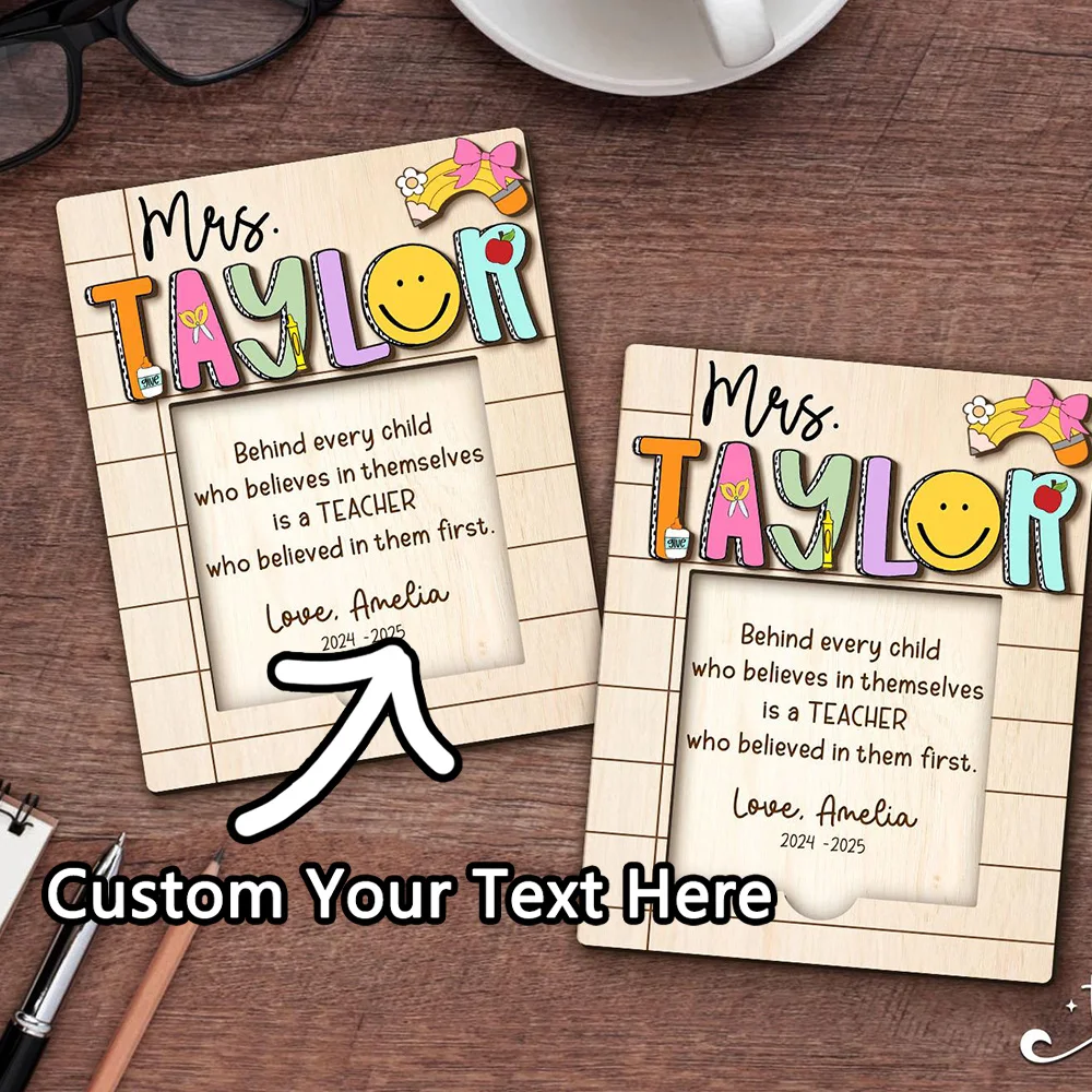 Customized teacher gifts, personalized teacher notepads, vintage wooden notepads, back-to-school teacher gifts, teacher apprecia - view 6