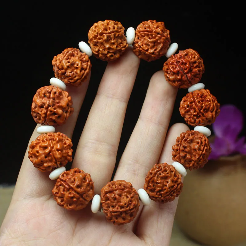 

Nepal Five Faces Rudraksha Spacer Men's and Women's Hand Bead Bodhi Seed Beads Wholesale in Large Quantities