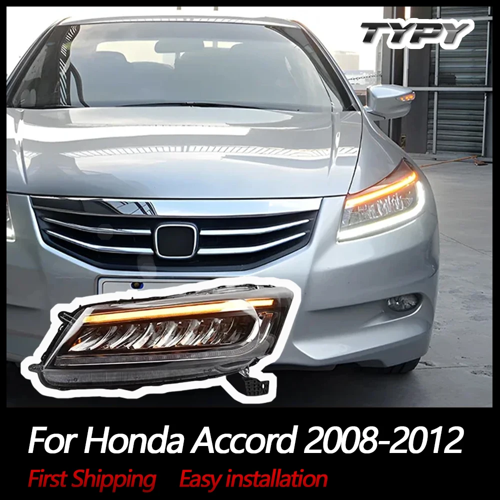 

Автомобильные фары TYPY для Honda Accord 2008-2012, динамические информационные указатели поворота, светодиодные ближний свет, автозапчасти