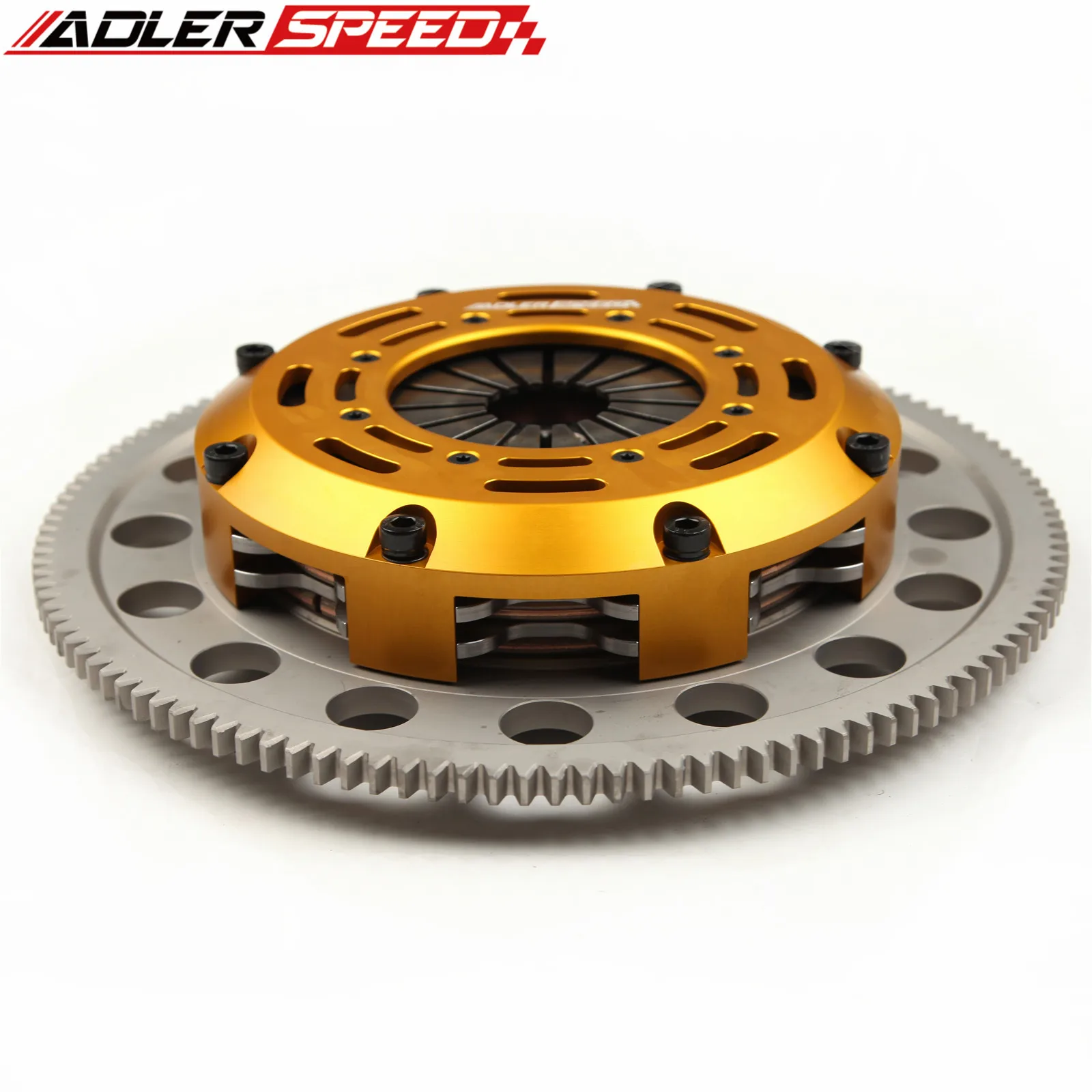 ADLERSPEED RACING CLUTCH TWIN DISC KIT & FLYWHEEL FOR 2004-2018 SUBARU WRX STI EJ25 6-SPEED