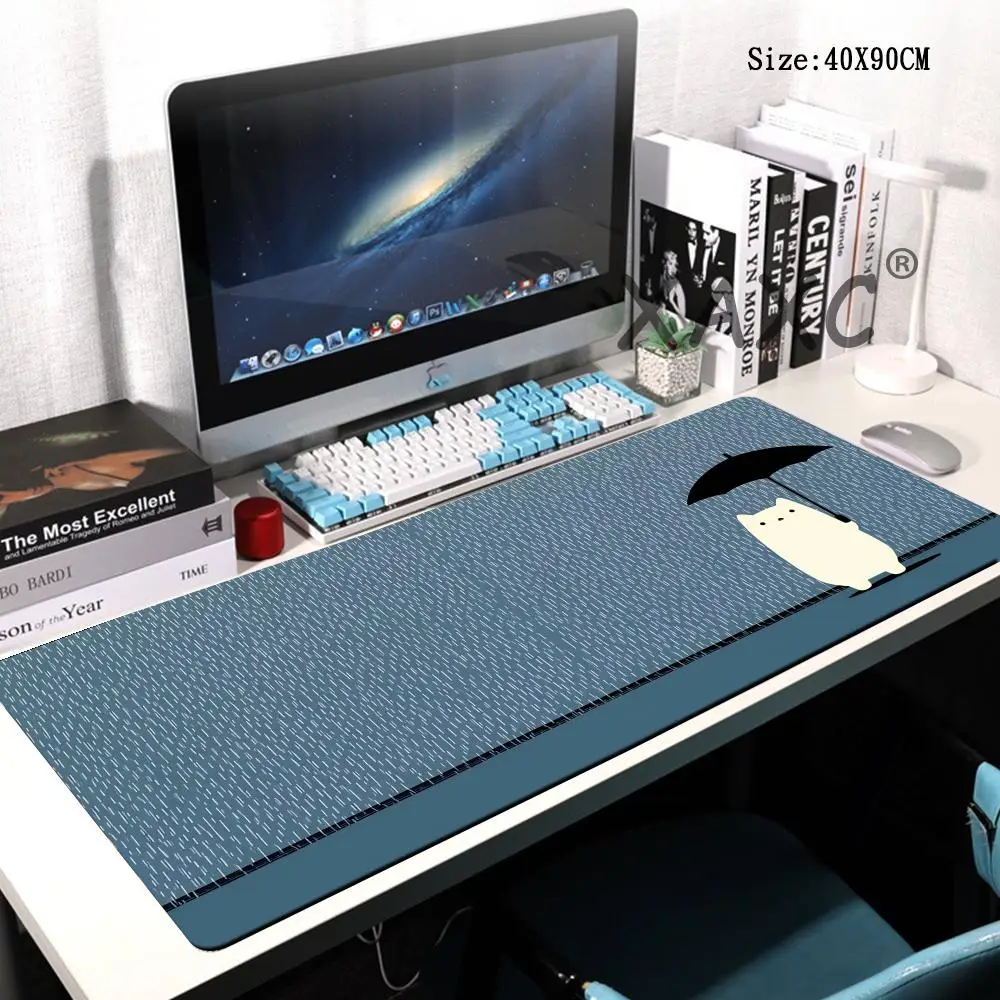 

Коврик для мыши HYBXAXC Rainy Cat, большой, для компьютера, офиса, игр, резиновый, противоскользящий, для клавиатуры и мыши, длинный настольный коврик