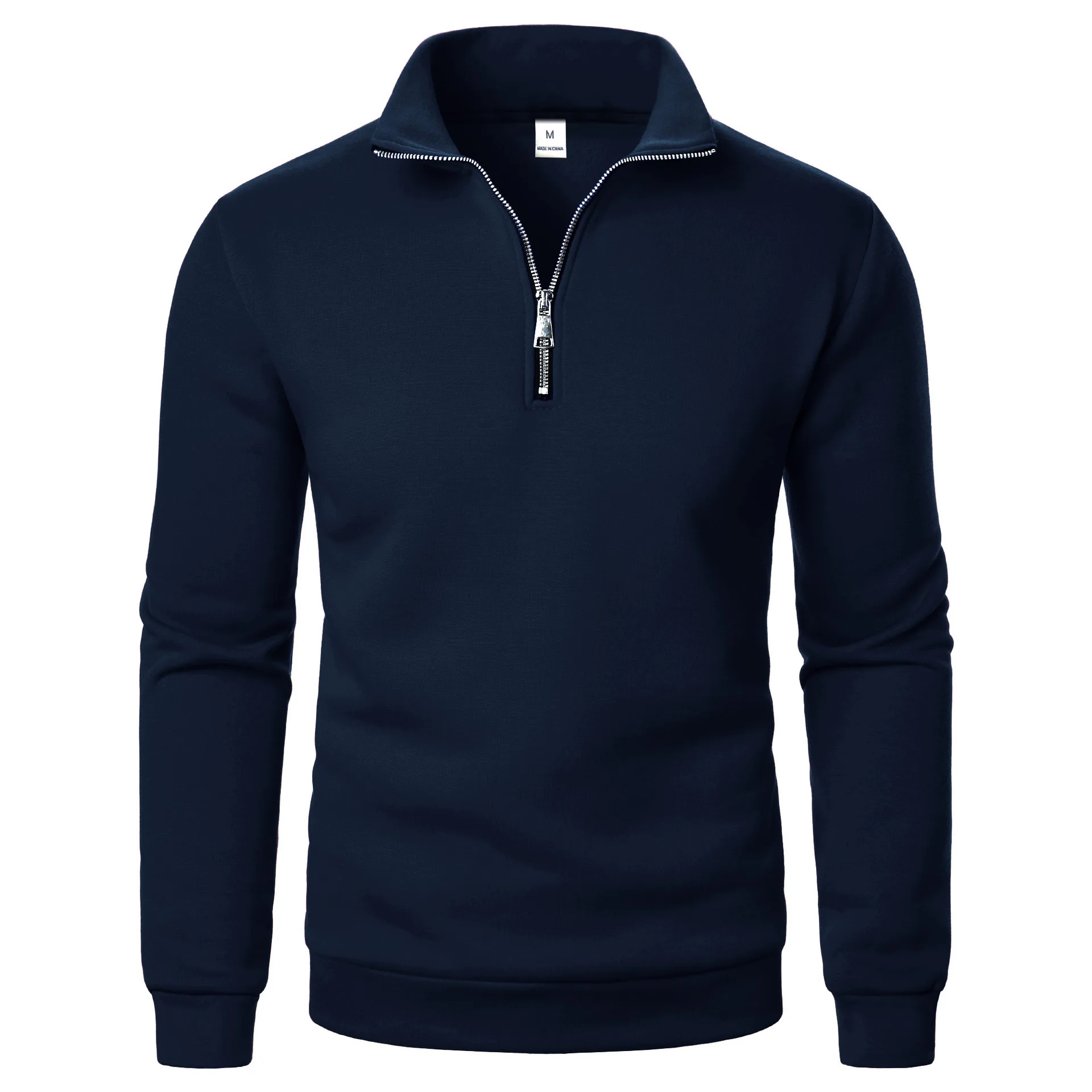 Men's Quarter Zip Up Sweaters Slim Fit Lightweight Mock Neck Pullover Casual Sweaters Half Turtleneck Knitted Outdoor Streetwear