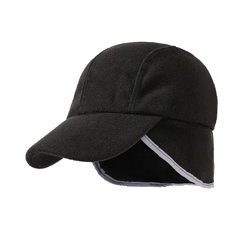 Casquette à oreillettes pour hommes et femmes, chapeau chaud, accessoire sourire, hip hop, randonnée en plein air, sports, automne, hiver