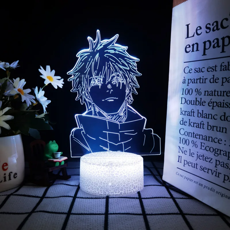 3d Anime Night Light Jujutsu Kaisen Ryomen Sukuna Creative USB Colorful Touch Remote LED Desk Lamp Hot Selling Japanese Manga view 4