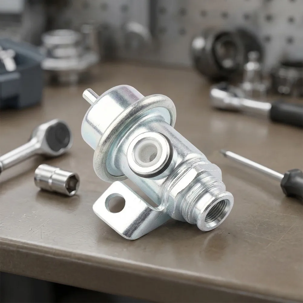 For Optimal Fuel Rail Pressure Silver Fuel Pressure Regulator Engine Fuel Control Valve High Temperature Tolerance