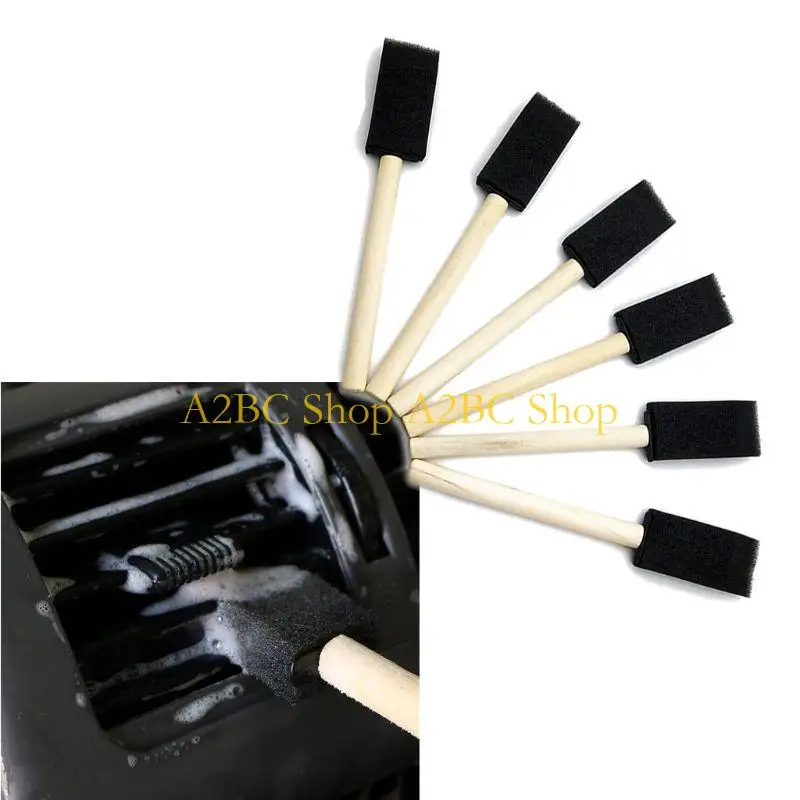 A2BC 5Pcs Soft Sponge Brush for Cleaning Car Air Outlet Dashboard Computer Keyboard