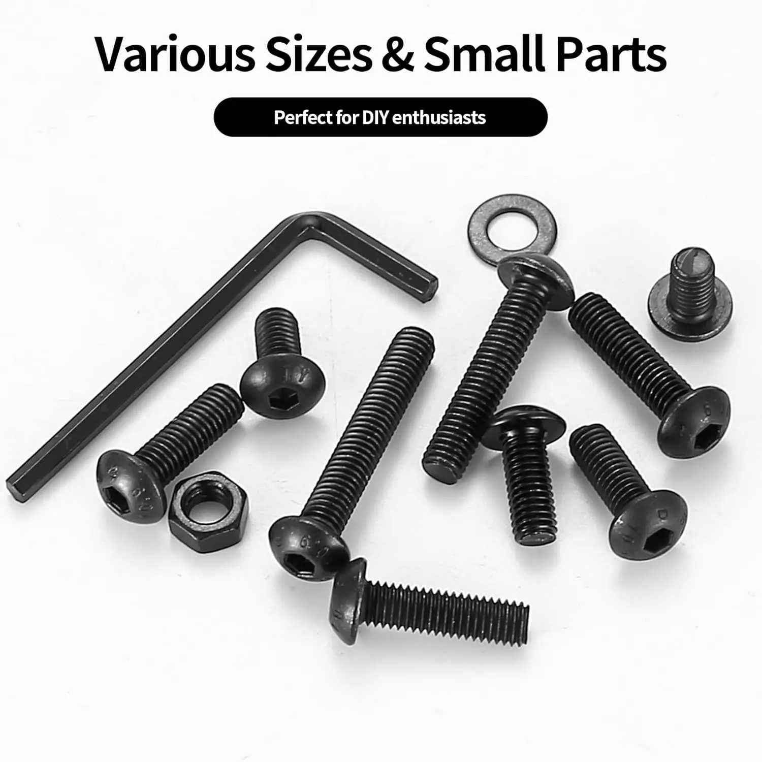 

273 sets of M5 machine screws kits, hexagonal head cylindrical cap screws, nuts and washers kits