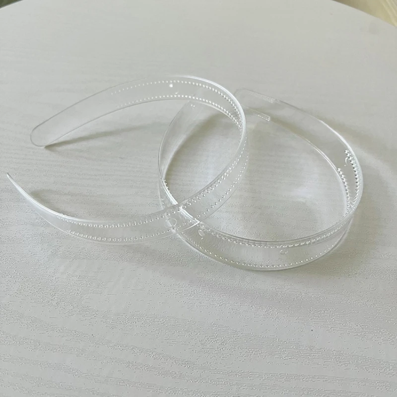 3pcs 8mm/12mm/20mm Clear Plastic Headbands With Teeth Plain Transparent Hairbands for DIY Women Hair Accessories Raw Hair Hoops