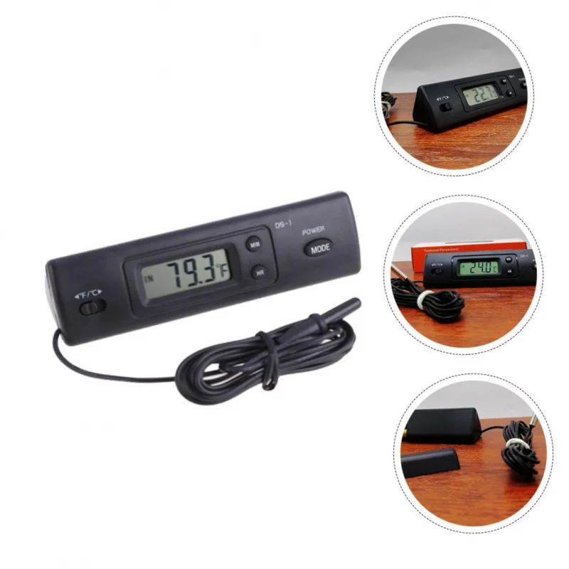 

Fish, turtle, reptile tank thermometer, mini, compact and convenient, suitable for aquarium use, with display screen
