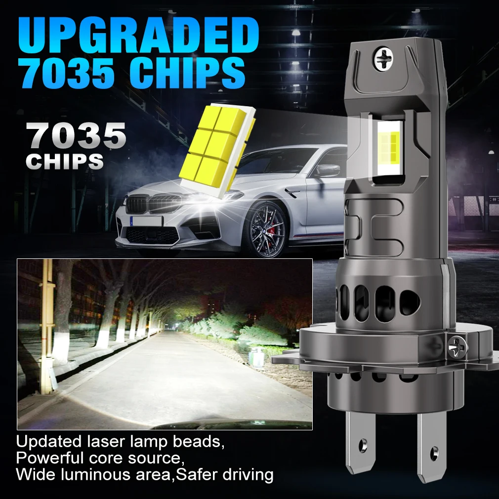 XSTORM H7 LED h7 led Canbus المصباح لمبة اللاسلكية 120 واط CSP لسيارة كشافات السيارات ديود مصابيح H7 توربو Led 12 فولت 6500 كيلو