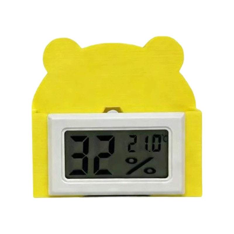  Plastic Humidity Temperature Measurement Meter For Birds With Clear Display