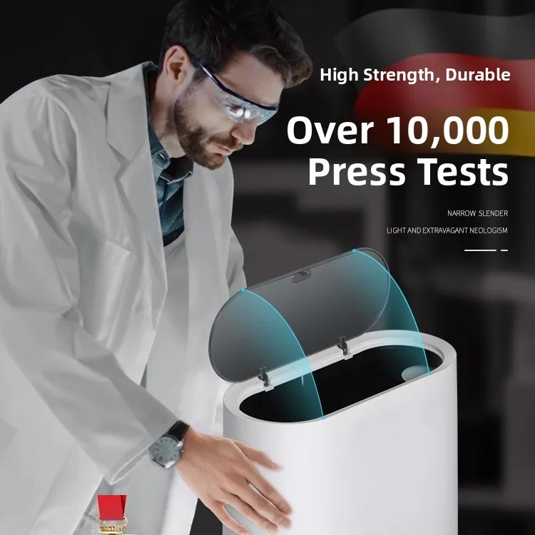 

Ультратонкое мусорное ведро Batoom малого размера с крышкой, бумажный контейнер для ванной и кухни