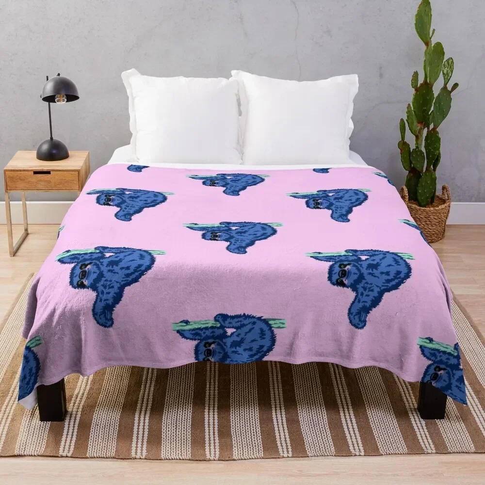 

Seth Sloth hanging from a tree Throw Blanket Weighted Giant Sofa Fashion Sofas Blankets Loose Luxury Throw Cute Camping Blankets