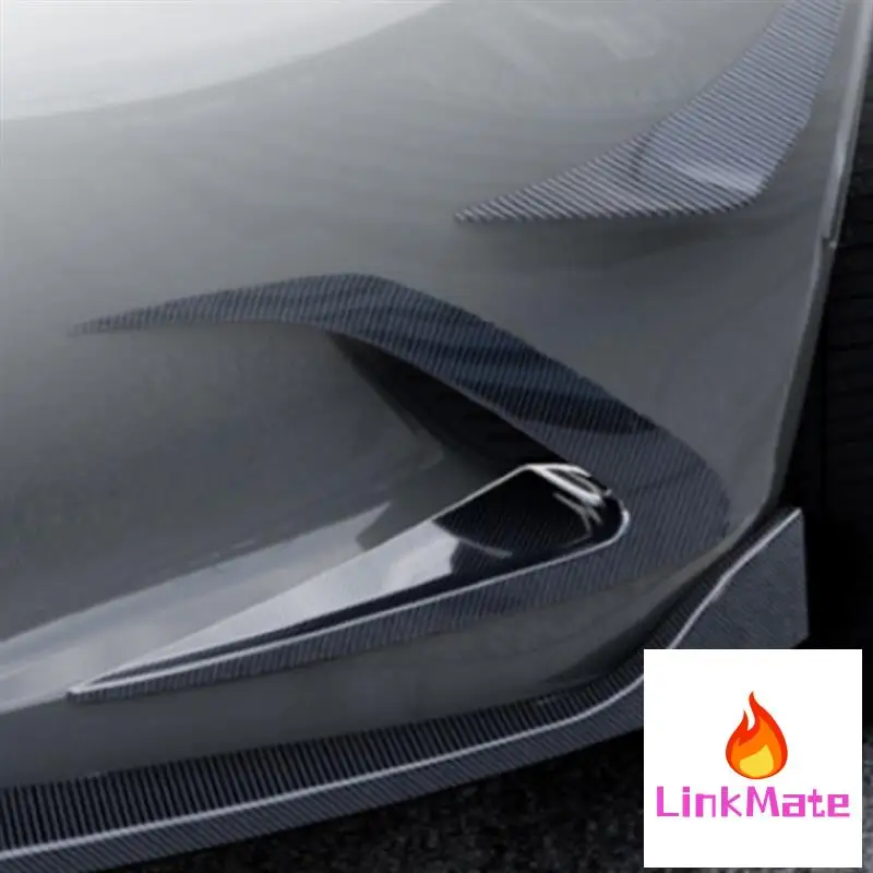 

Car Front Bumper Splitter Spoiler Fog Lamp Spoiler Cover Trim For Mazda Miata MX-5 ND 2016+ Carbon Fiber