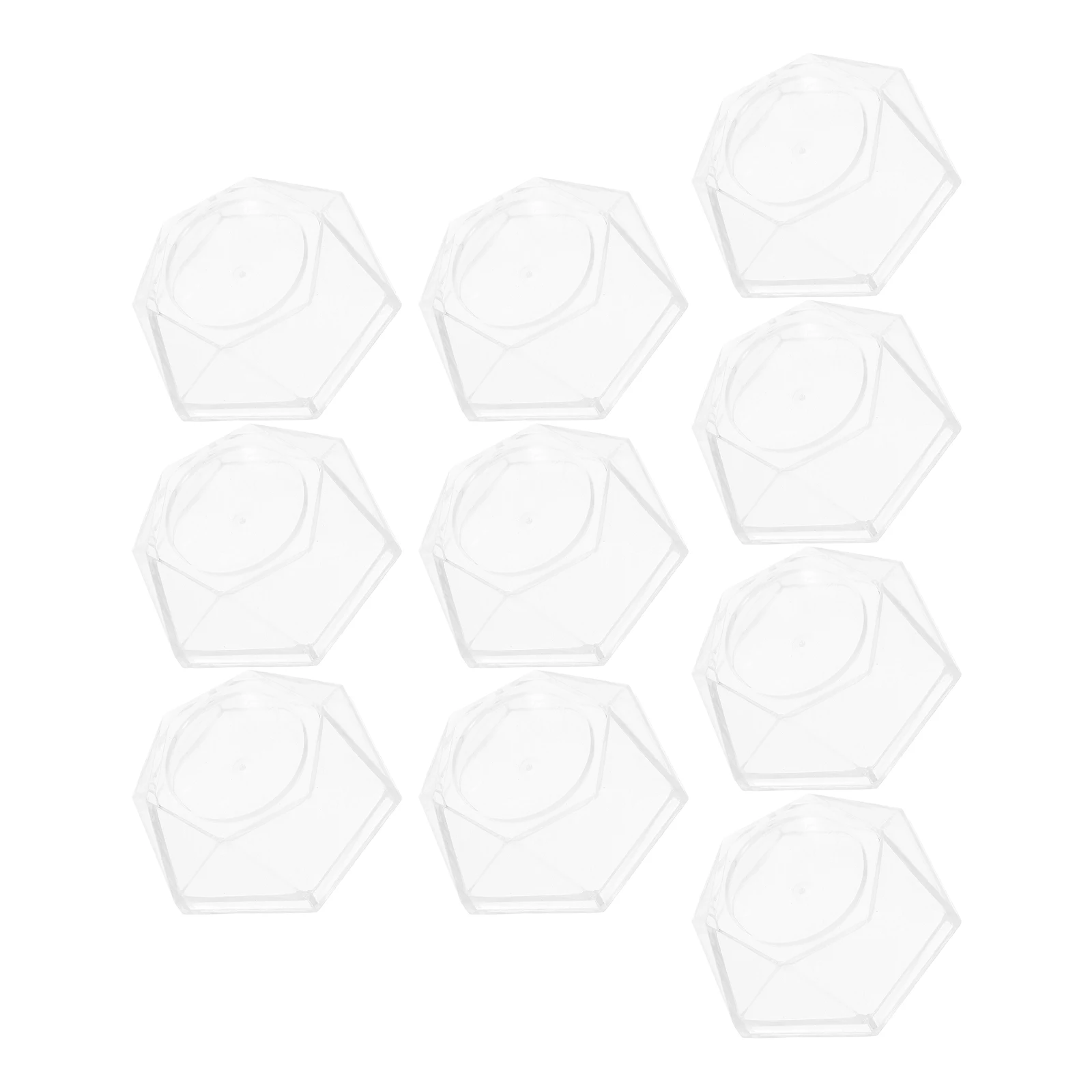 

10Pcs Clear Acrylic Display Stand Mineral Specimen Holder for Crystal Sphere Rock Ball Stable Pedestal Size Stand