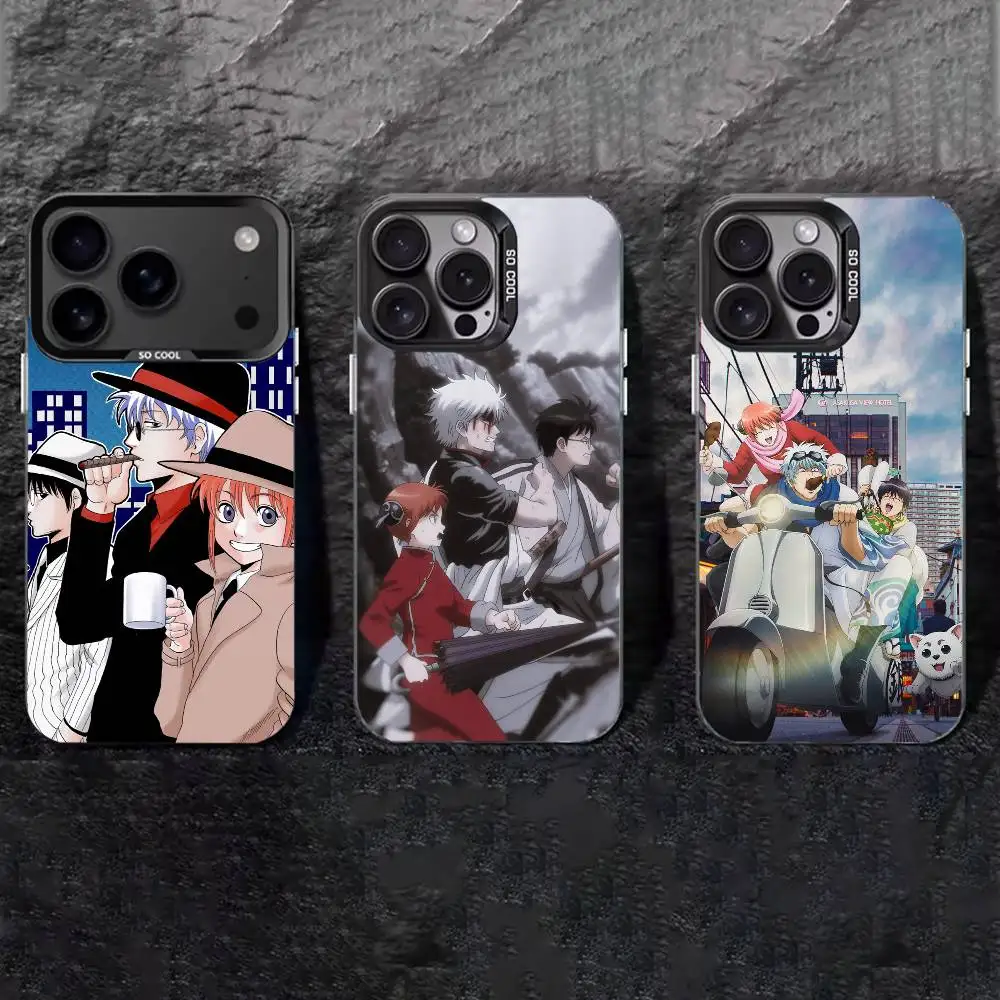 

GINTAMA Phone Case For iPhone 17,16,15,14,13,12,11 Plus,Pro Max,XS,Colored silver phone case