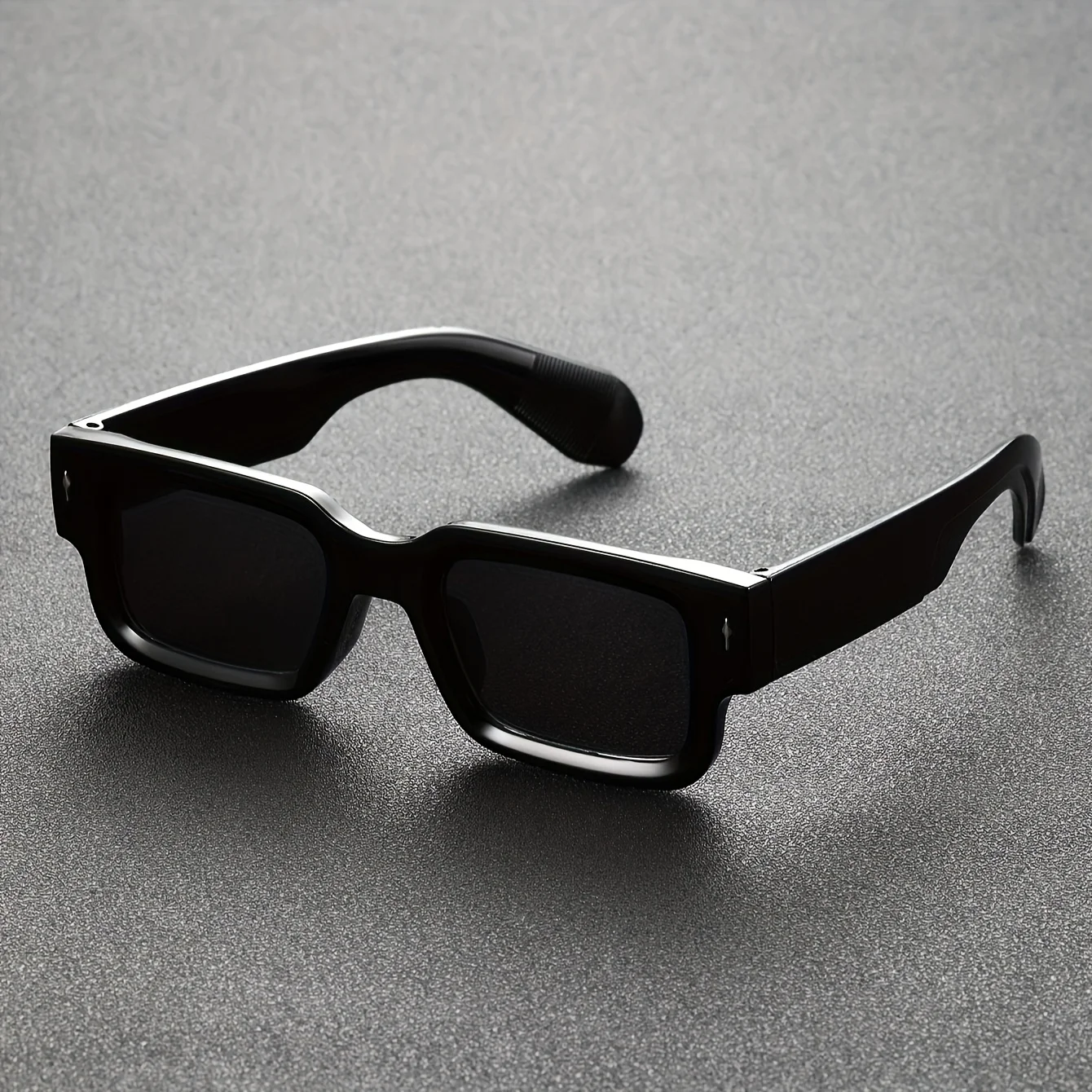 Men Vintage Rectangle Frame Sunglasses Fashion Rerto Sun Glasses Luxury Brand Design UV400 Shades Eyewear Women Goggles image 2