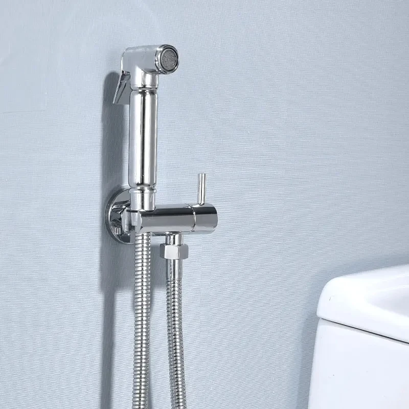 

Bathroom Toilet Single Cold Bidet Tap With Bidet Shower Bidet Shower Brass Wall Mounted Woman Washer Mop Tap Set