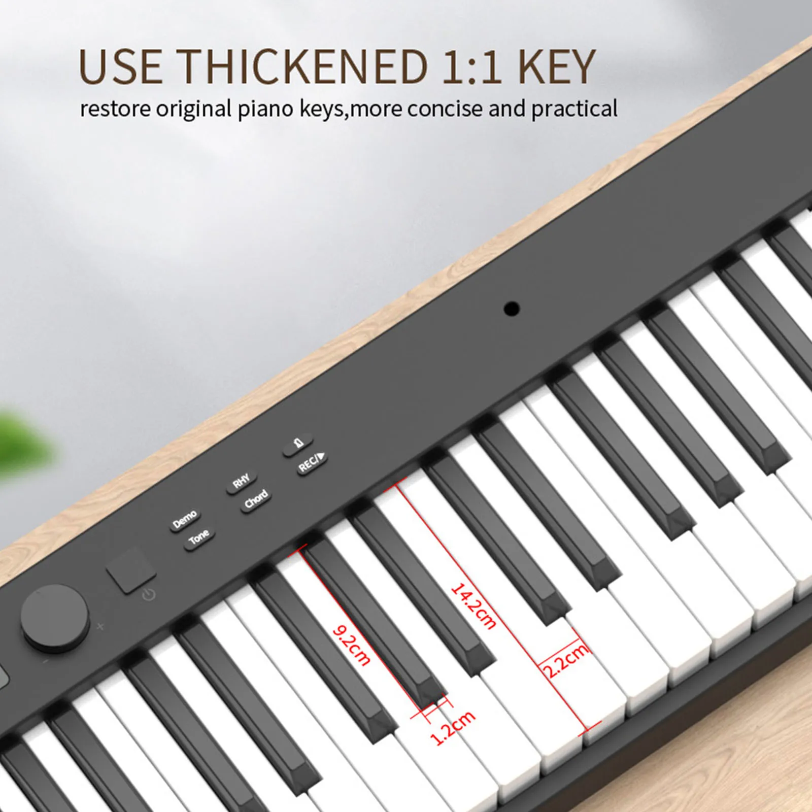 KONIX 88 Key Electric Keyboard Piano Foldable Midi Light Weight Christmas Gift with Keyboard Wholesale PH88C Electric Piano