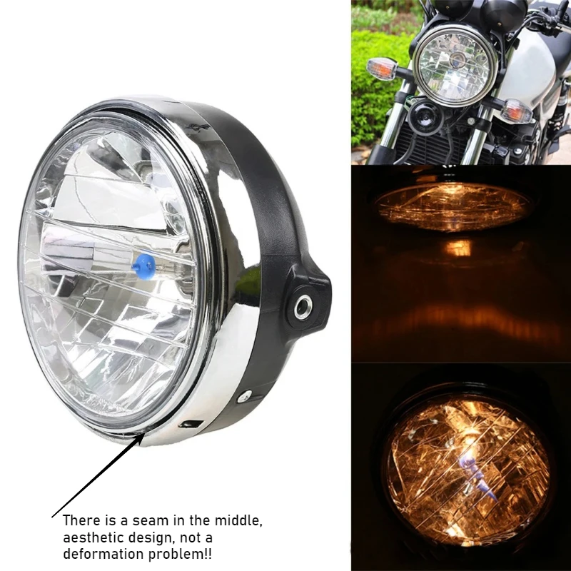 Faros de motocicleta de 7 pulgadas H4, faro halógeno, lámpara redonda para Honda CB400/900 CB1300Hornet VTEC VTR250