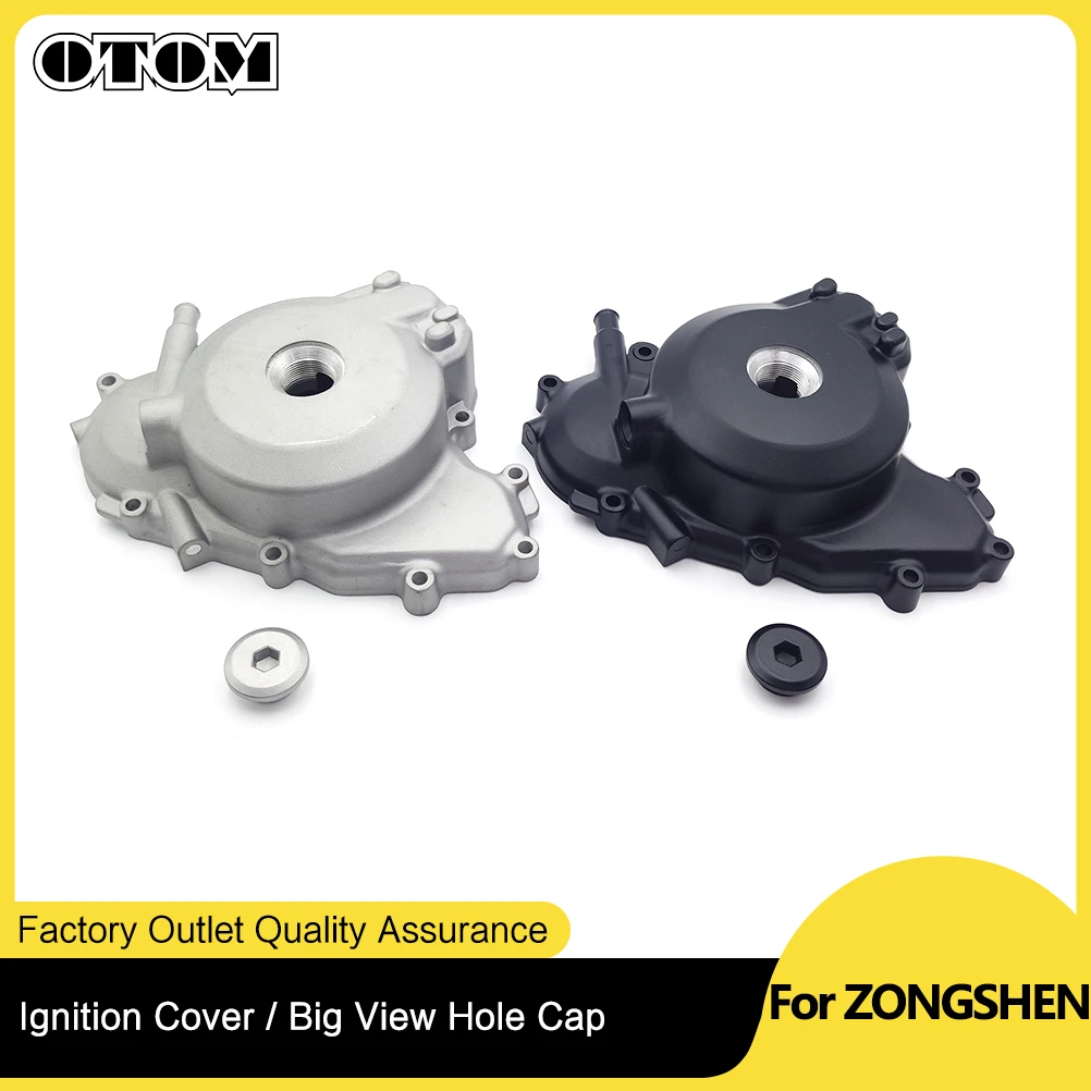 Motorcycle Accessories Left Crankcase Cover Magneto Stator Cover Big View Hole Cap Engine Protection For ZONGSHEN NC250 NC450