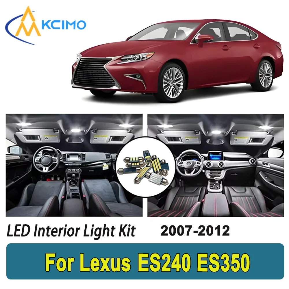 

New Light Bulb For Lexus ES ES240 ES350(2007-2012) Premium Bright LED Interior Dome Map Trunk Light Kit Car Led Lamps Canbus Car