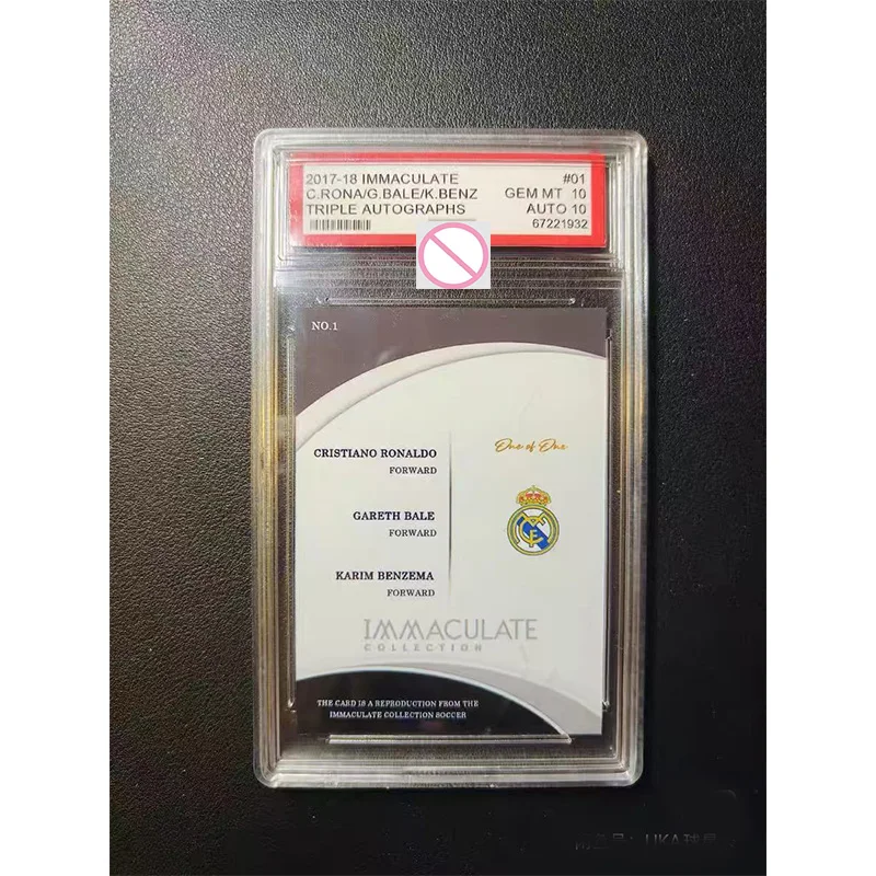 DIY Cristiano Ronaldo Benzema Bale Triple Signatures Kaka Messi Cristiano Ronaldo Triple Signatures Star Cards - view 5