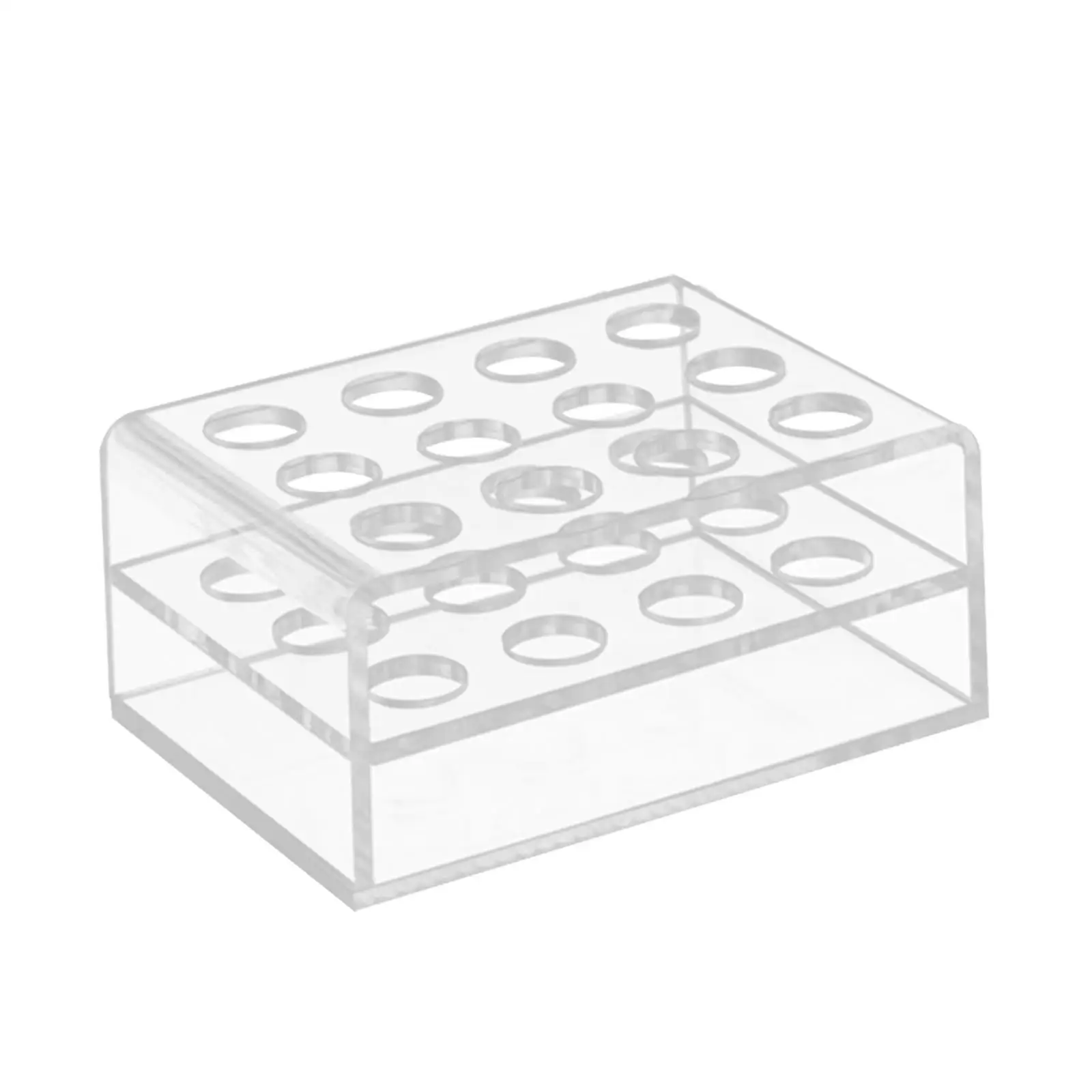 Clear Acrylic Cosmetic Organizer for Makeup Brushes Pencil Holder Storage Box with Lip Liner Display Stand