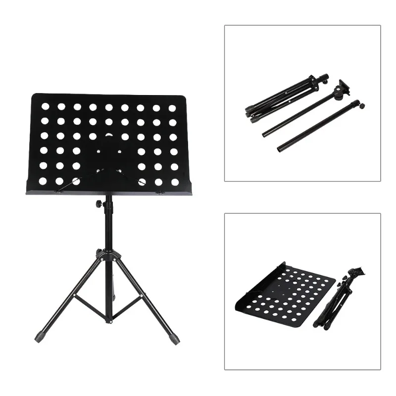 

Professional Musical Instrument Accessories Portable Large Adjustable Music Stand